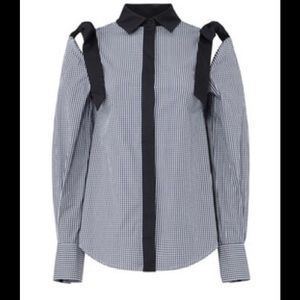 Rebecca Vallance Sabastiano tie detail shirt Sz 4